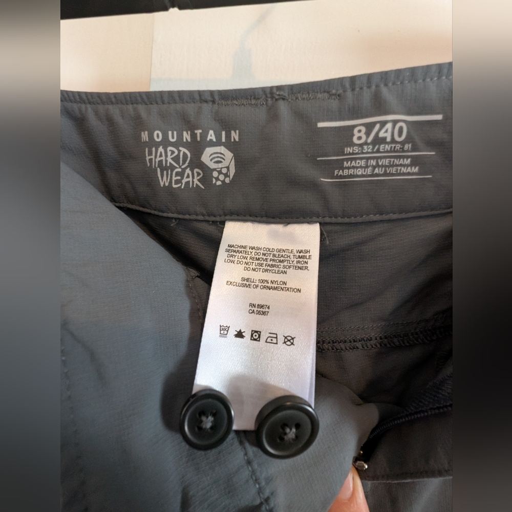 Mountain Hardwear Convertible Hiking Pants Size 8 - Picture 4 of 7